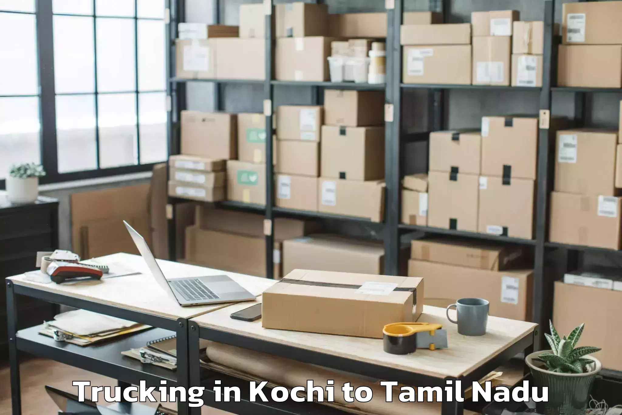 Professional Kochi to Annavasal Trucking